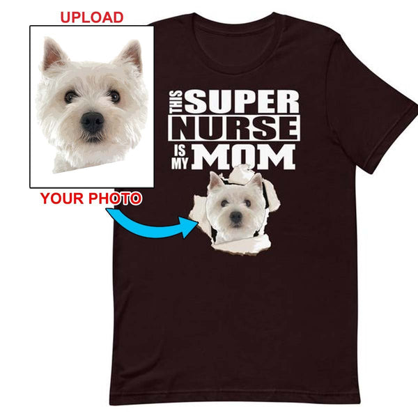 Custom Print Your T-Shirt - With Your Dogs Photo Printed On It! - 4 Terriers Only