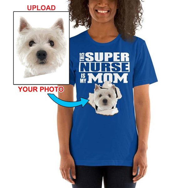 Custom Print Your T-Shirt - With Your Dogs Photo Printed On It! - 4 Terriers Only