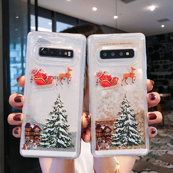 Fantastic Liquid Display Xmas Phone Case's For Samsung Galaxy Phones, Makes The Perfect Gift This Xmas! - 4 Terriers Only