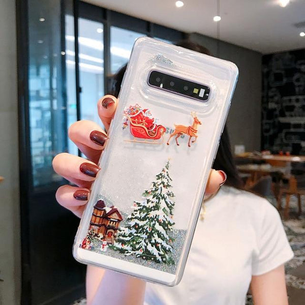 Fantastic Liquid Display Xmas Phone Case's For Samsung Galaxy Phones, Makes The Perfect Gift This Xmas! - 4 Terriers Only