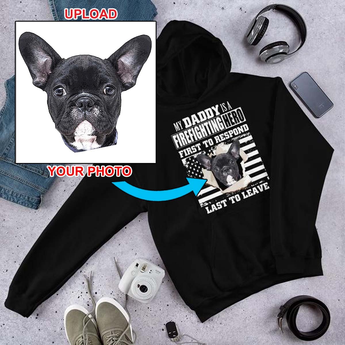 Fantastic Quality Hoodie - Featuring Your Own Dog! - 4 Terriers Only