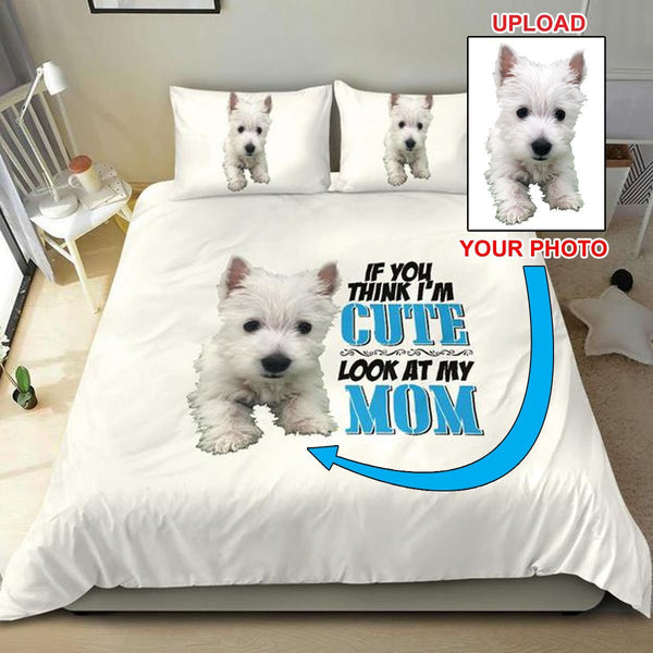 Have Your Own Dogs Photo Printed On This Stunning Bed Set - 4 Terriers Only