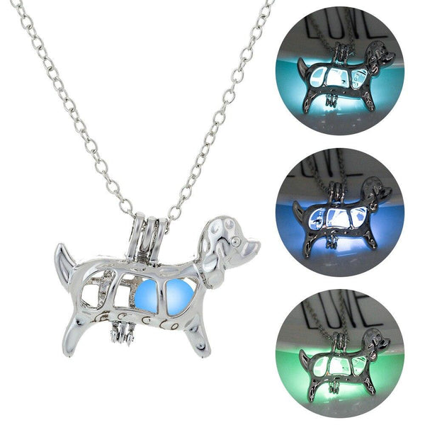 Luminous Glow In The Dark Dog Pendant Necklace's - 4 Terriers Only