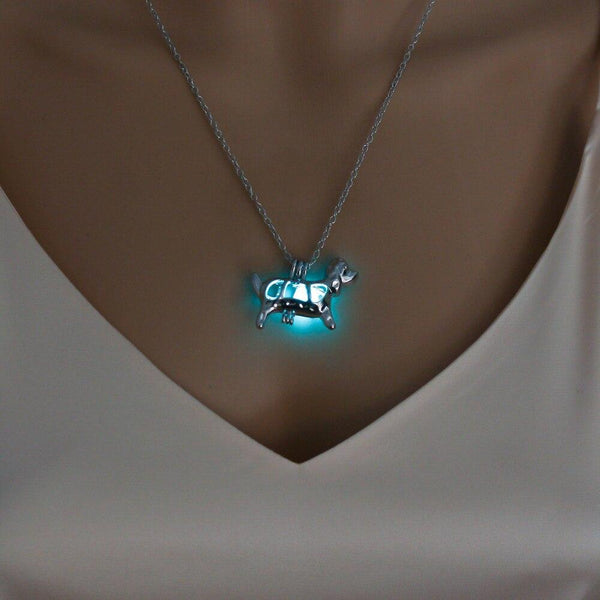 Luminous Glow In The Dark Dog Pendant Necklace's - 4 Terriers Only