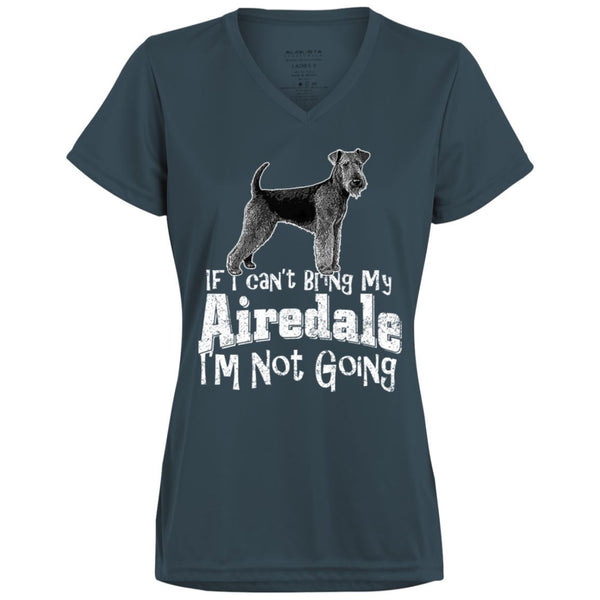 Me and my Airedale, Ladies' Wicking T-Shirt - 4 Terriers Only