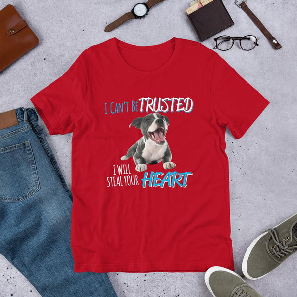 Short-Sleeve Unisex T-Shirt 4 Terriers Only Red S 