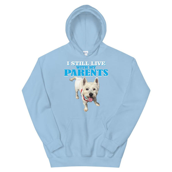 Unisex Hoodie 4 Terriers Only Light Blue S 