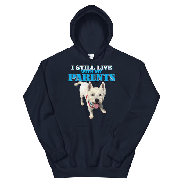 Unisex Hoodie 4 Terriers Only Navy S 