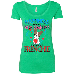 Mom,Grandma, Frenchie Triblend Scoop - 4 Terriers Only