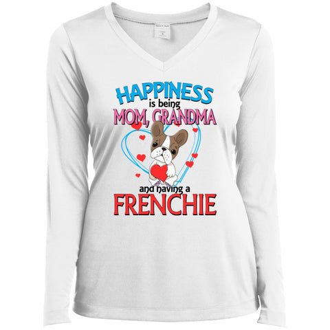 Mom,Grandma, Frenchie V-Neck T-Shirt - 4 Terriers Only