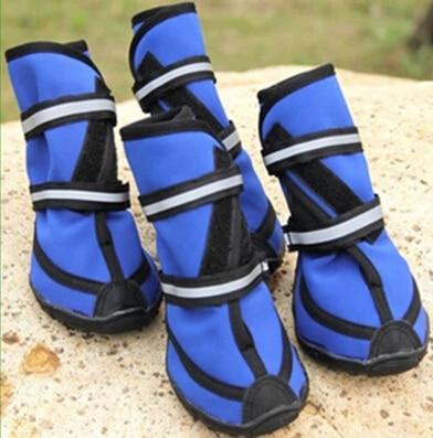 New For 2019 Four season Waterproof all Weather Pet Shoes With Reflective Straps - 4 Terriers Only