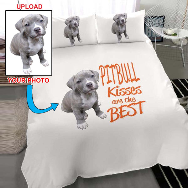 Now Have Your Own Dogs Photo Printed On This Stunning Bed Set - 4 Terriers Only