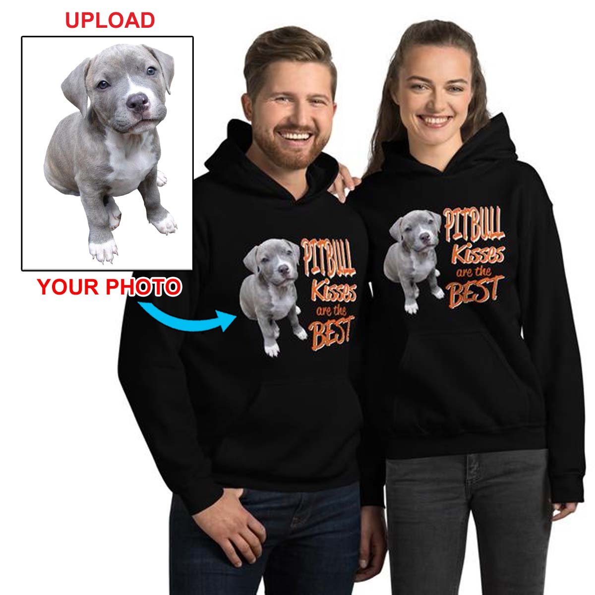 Now Have Your Own Hoodie, Featuring Your Dog Printed On It! - 4 Terriers Only