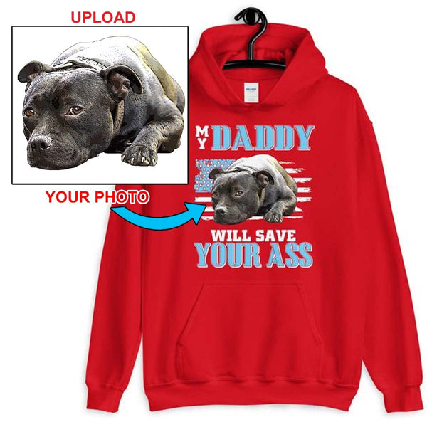 NOW You Can Custom Print Your Hoodie - With Your Dogs Photo Printed On It! - 4 Terriers Only