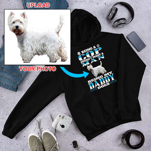 NOW You Can Custom Print Your Hoodie - With Your Dogs Photo Printed On It! - 4 Terriers Only