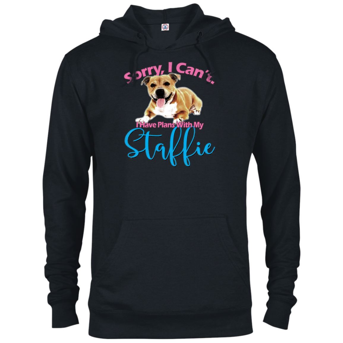 Plans With My Staffie, Ladies French Terry Hoodie - 4 Terriers Only