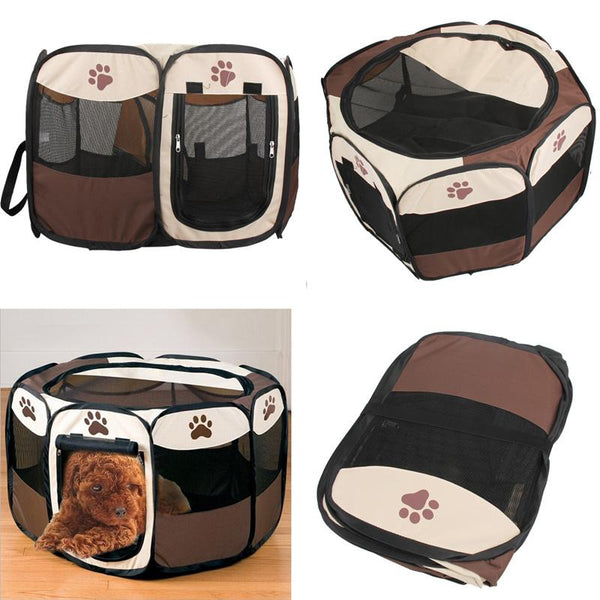 Portable Folding Puppy Exercise Play Tent - 4 Terriers Only