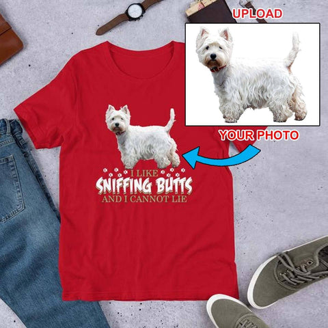 Short-Sleeve Unisex T-Shirt - Featuring Your Own Dog! - 4 Terriers Only