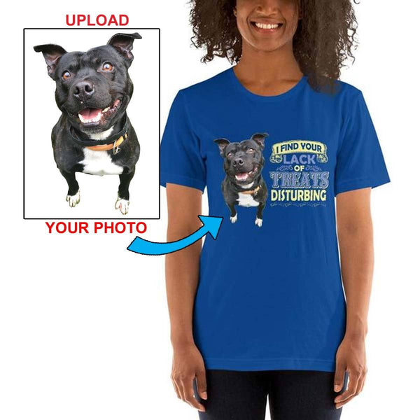 Short-Sleeve Unisex T-Shirt - Featuring Your Own Dog! - 4 Terriers Only