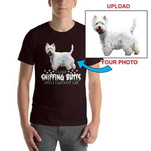 Short-Sleeve Unisex T-Shirt - Featuring Your Own Dog! - 4 Terriers Only