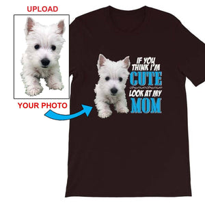 Short-Sleeve Unisex T-Shirt - With Your Dogs Photo Printed On It! - 4 Terriers Only