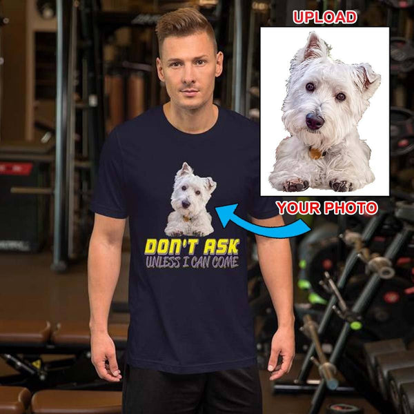 Short-Sleeve Unisex T-Shirt - With Your Dogs Photo Printed On It! - 4 Terriers Only