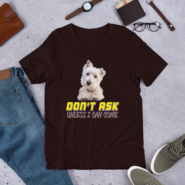 Short-Sleeve Unisex T-Shirt - With Your Dogs Photo Printed On It! - 4 Terriers Only