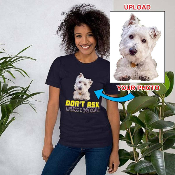 Short-Sleeve Unisex T-Shirt - With Your Dogs Photo Printed On It! - 4 Terriers Only