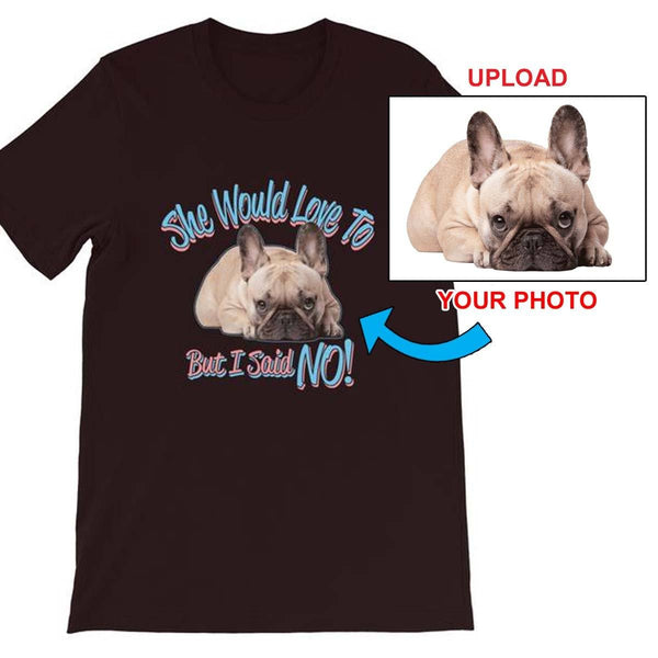 Short-Sleeve Unisex T-Shirt - With Your Own Dogs Photo Printed On It! - 4 Terriers Only