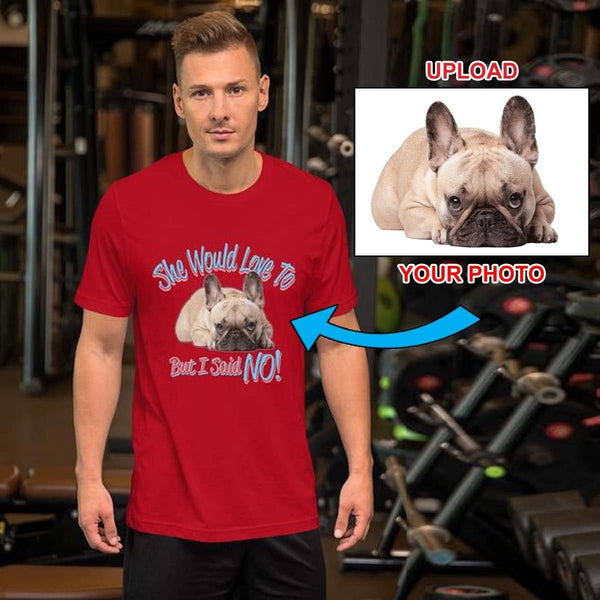 Short-Sleeve Unisex T-Shirt - With Your Own Dogs Photo Printed On It! - 4 Terriers Only