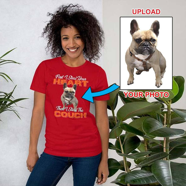 Short-Sleeve Unisex T-Shirt - With Your Own Dogs Photo Printed On It! - 4 Terriers Only