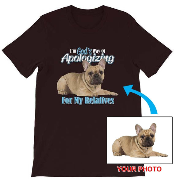 Short-Sleeve Unisex T-Shirt - With Your Own Dogs Photo Printed On It! - 4 Terriers Only