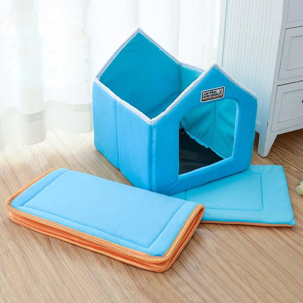 Soft Foldable Pet House For Small and Medium Sized Terriers - 4 Terriers Only