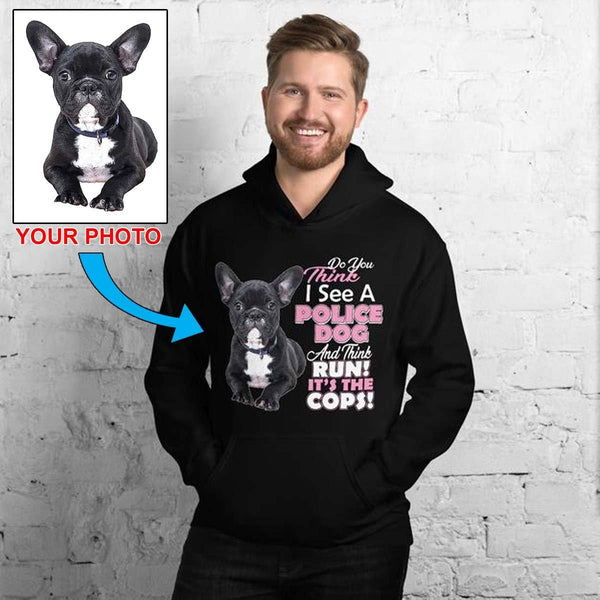 Unisex Hoodie - Print Your Own Dogs Photo!! - 4 Terriers Only