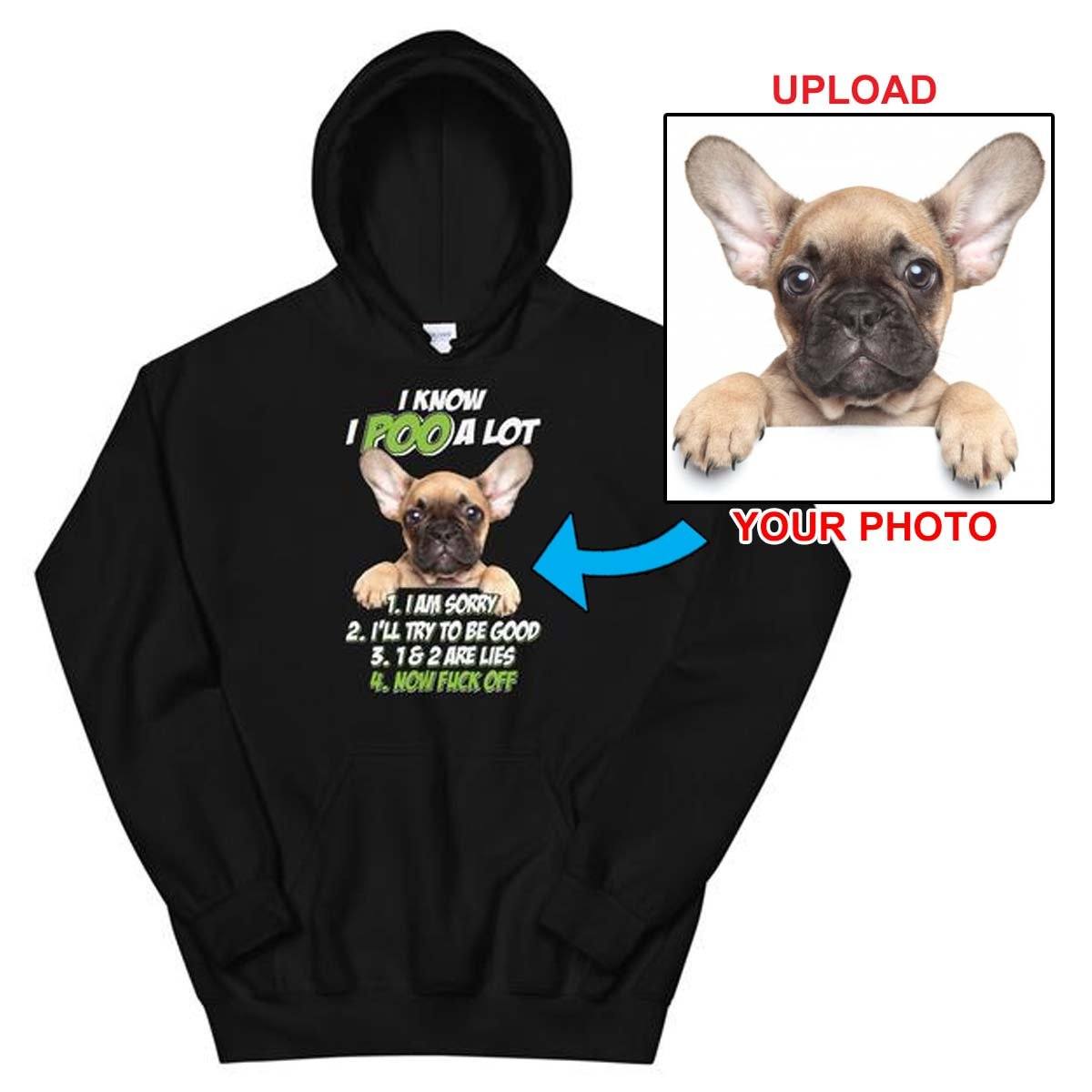 Unisex Hoodie - With Your Own Dogs Photo On It! - 4 Terriers Only