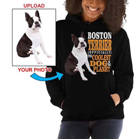 Unisex Hoodie - With Your Own Dogs Photo Printed On It! - 4 Terriers Only