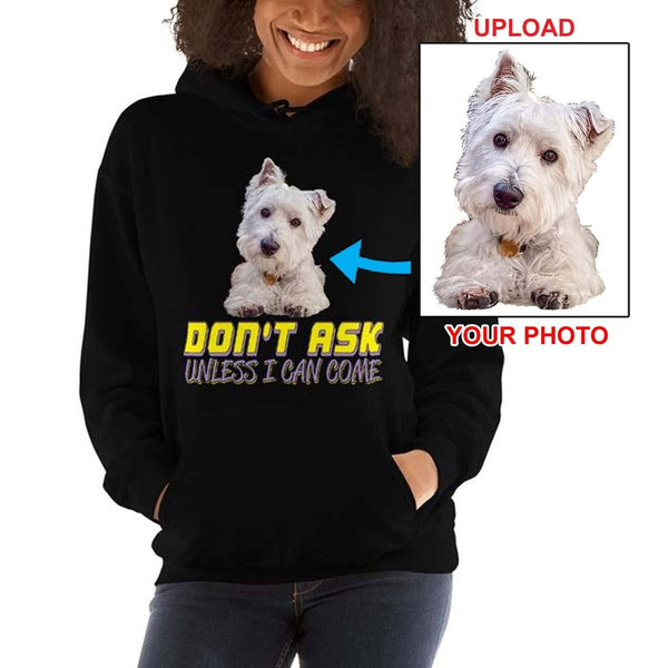 Unisex Hoodie - With Your Own Dogs Photo Printed On It! - 4 Terriers Only