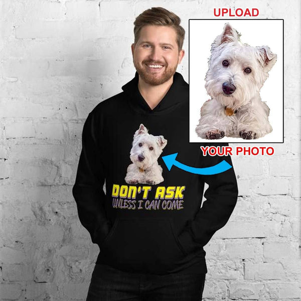 Unisex Hoodie - With Your Own Dogs Photo Printed On It! - 4 Terriers Only