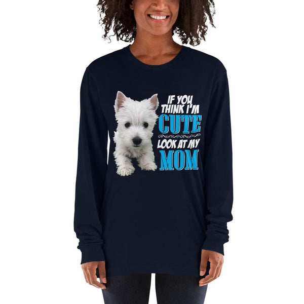 Unisex Long sleeve t-shirt - Featuring Your Own Dog! - 4 Terriers Only