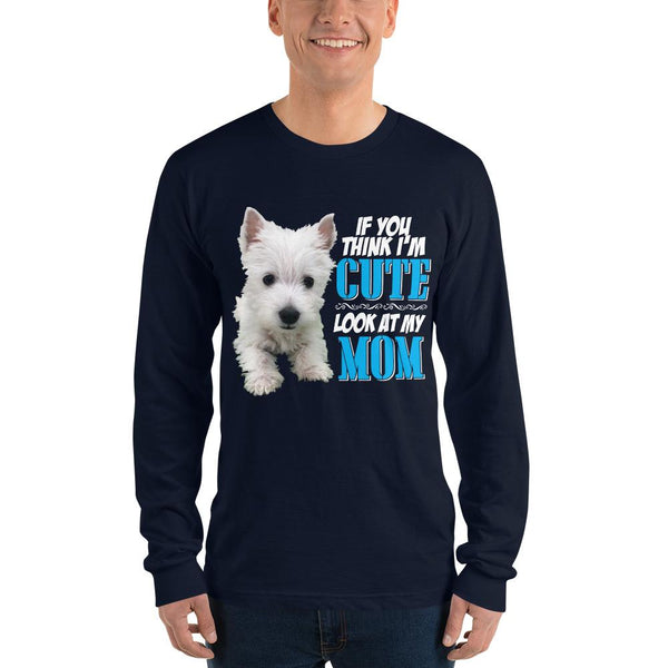 Unisex Long sleeve t-shirt - Featuring Your Own Dog! - 4 Terriers Only