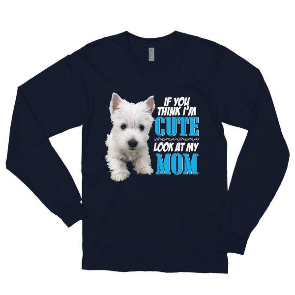 Unisex Long sleeve t-shirt - Featuring Your Own Dog! - 4 Terriers Only