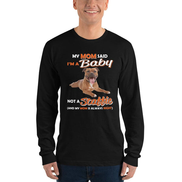 Unisex Long sleeve t-shirt - With Your Own Dogs Photo Printed On It! - 4 Terriers Only