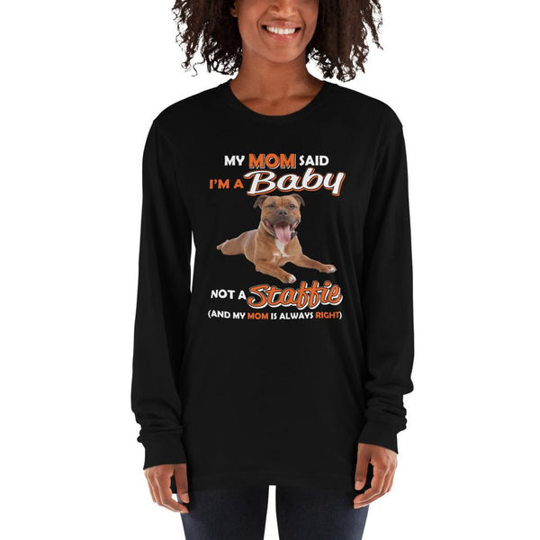 Unisex Long sleeve t-shirt - With Your Own Dogs Photo Printed On It! - 4 Terriers Only