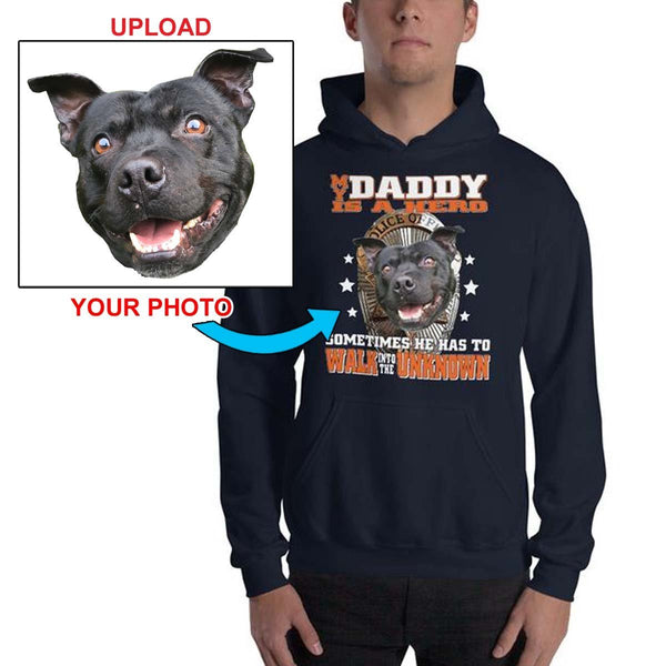 Your Own Dogs Photo On Your Hoodie!! - 4 Terriers Only