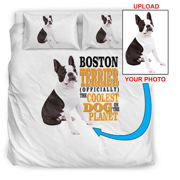 Your Own Dogs Photo Printed On This Beautiful Bed Set - 4 Terriers Only