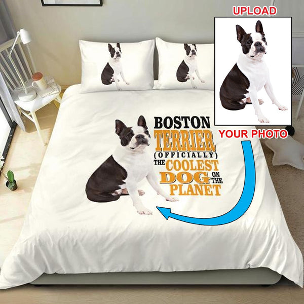 Your Own Dogs Photo Printed On This Beautiful Bed Set - 4 Terriers Only